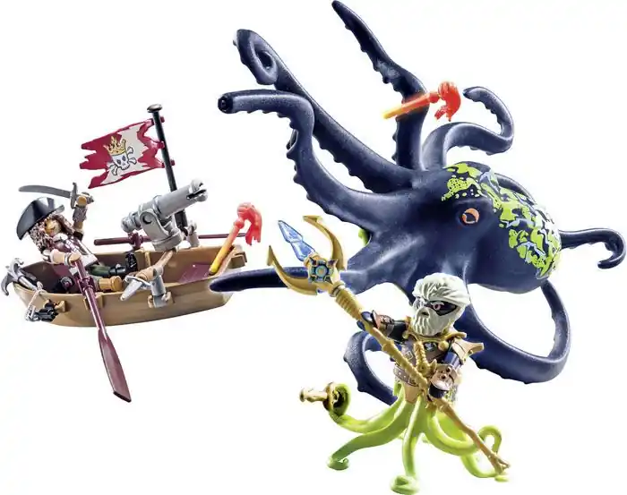 PLAYMOBIL Battle with a Giant Octopus Free Delivery