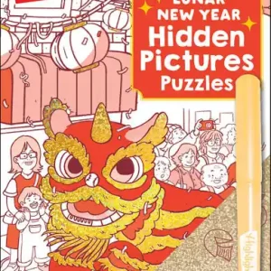 Worldwide Shipping Lunar New Year Hidden Pictures Puzzles: Festive Lunar New Year Book for Kids Featuring Over 300 Objects to Find, Gold Stickers and Hands-On Lunar New Year Activities