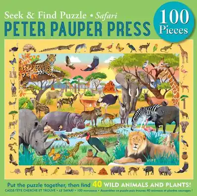Special Discount Safari Seek & Find 100-Piece Jigsaw Puzzle